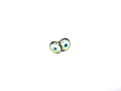 Cercei realizati manual – Halloween White Eyeballs