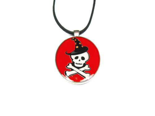 Inel realizat manual – Halloween Magician Skull