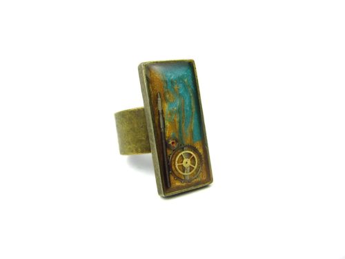 Inel Steampunk Handmade I000495