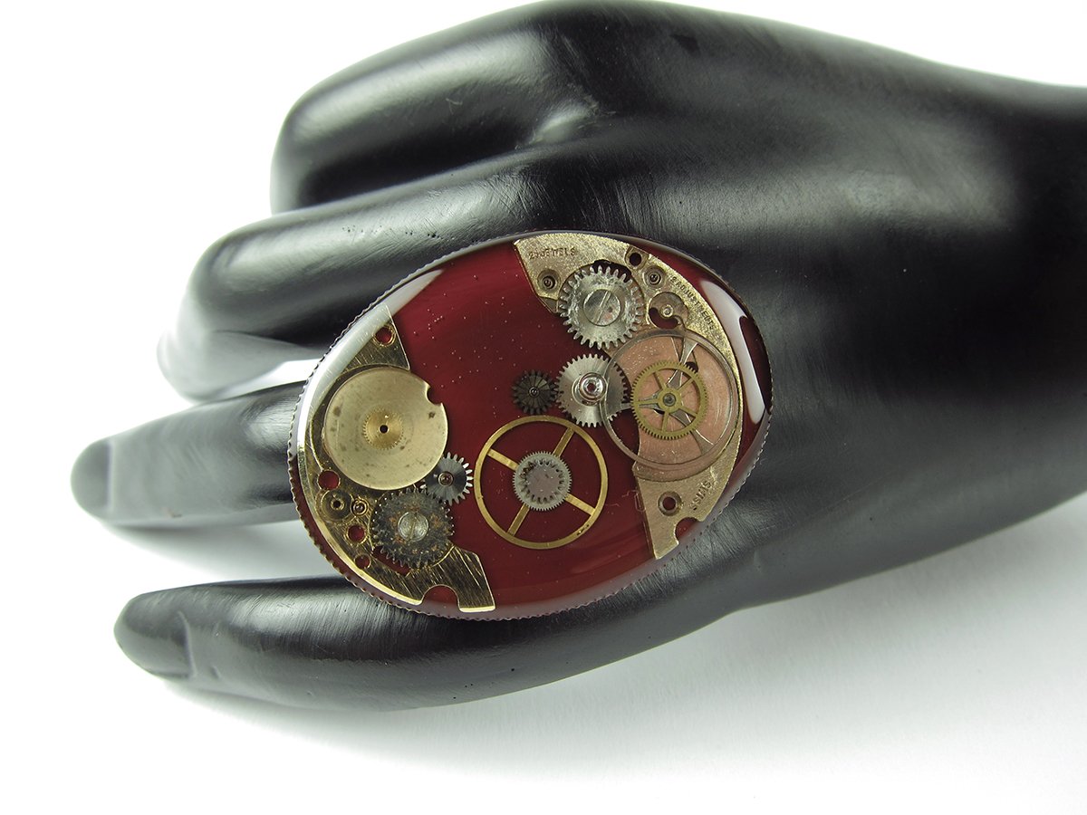 Inel Steampunk Handmade I000541 4 Inel Steampunk Handmade I000541