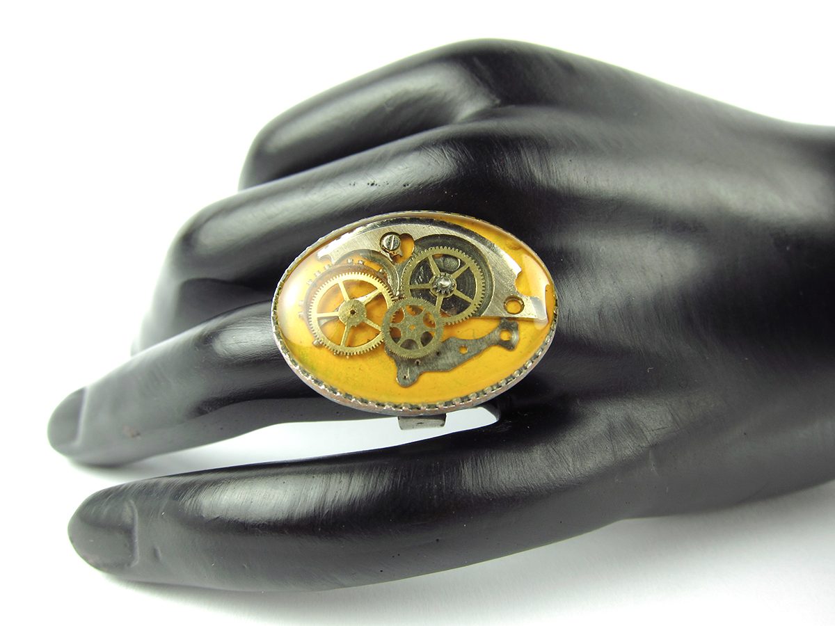 Inel Steampunk Handmade I000561 4 Inel Steampunk Handmade I000561