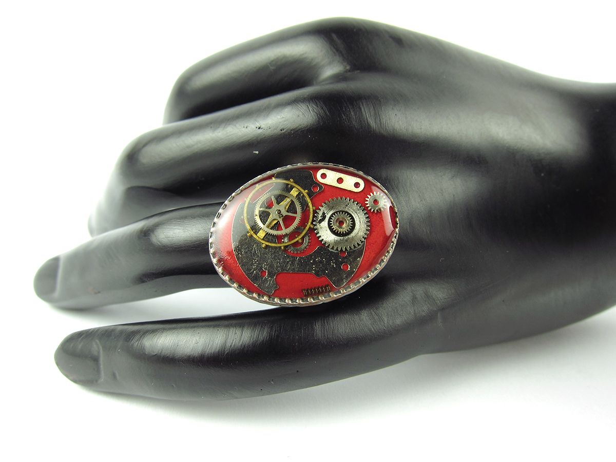 Inel Steampunk Handmade I000562 4 Inel Steampunk Handmade I000562