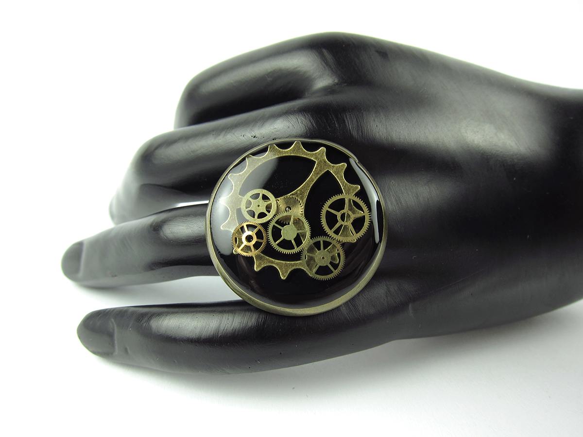 Inel Steampunk Handmade I000563 4 Inel Steampunk Handmade I000563