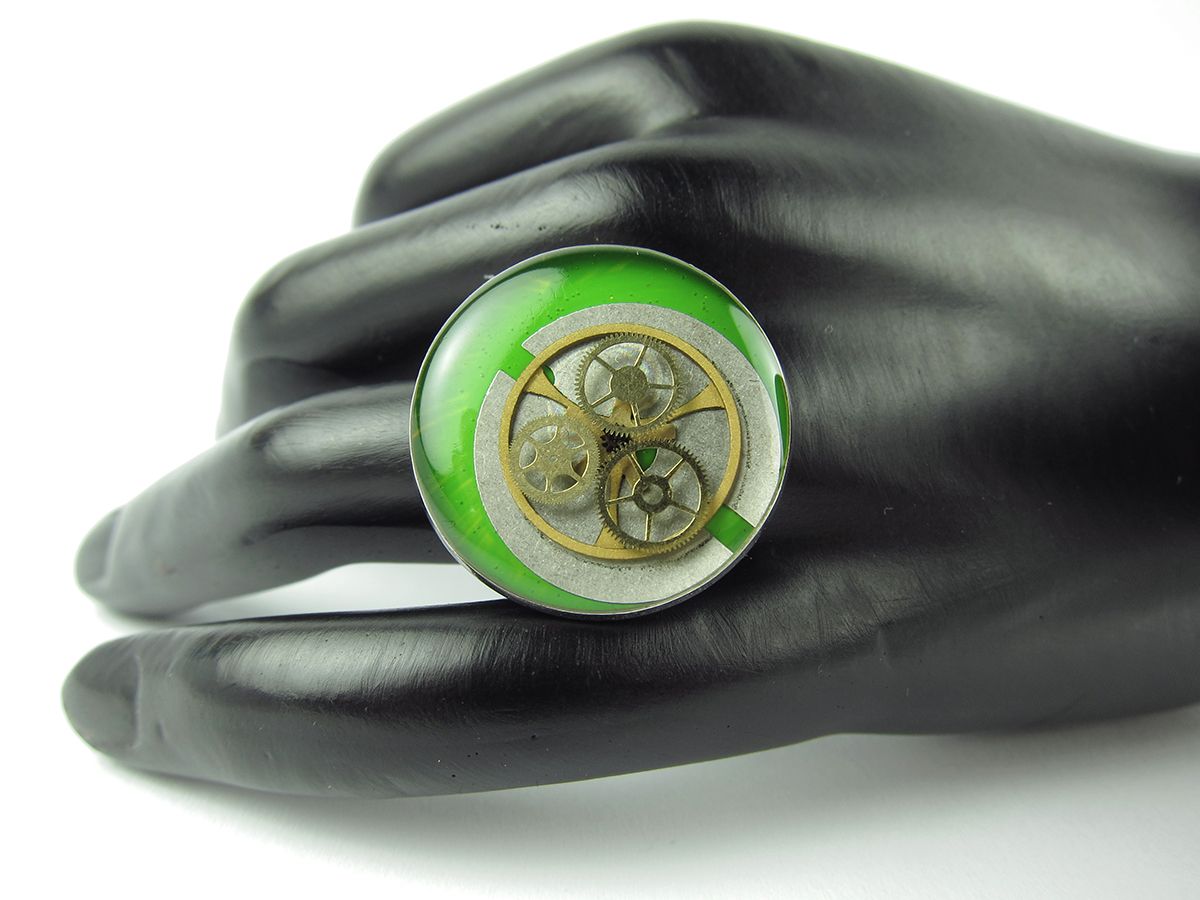 Inel Steampunk Handmade I000565 4 Inel Steampunk Handmade I000565