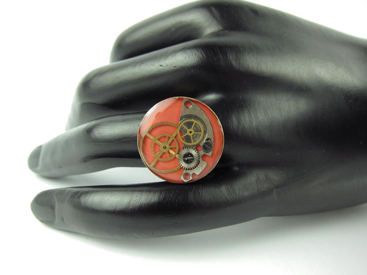 Inel Steampunk Handmade I000572 4 Inel Steampunk Handmade I000572