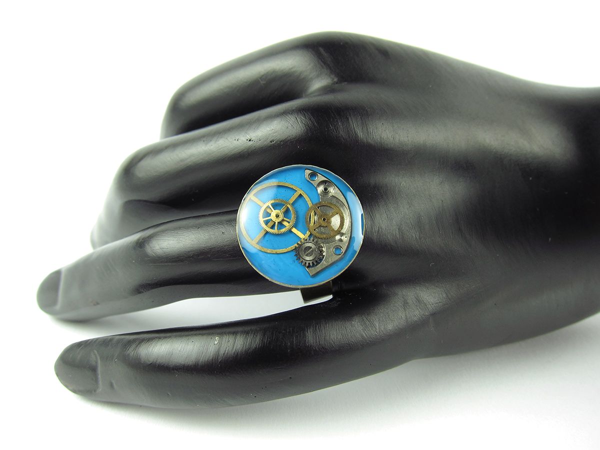 Inel Steampunk Handmade I000573 4 Inel Steampunk Handmade I000573