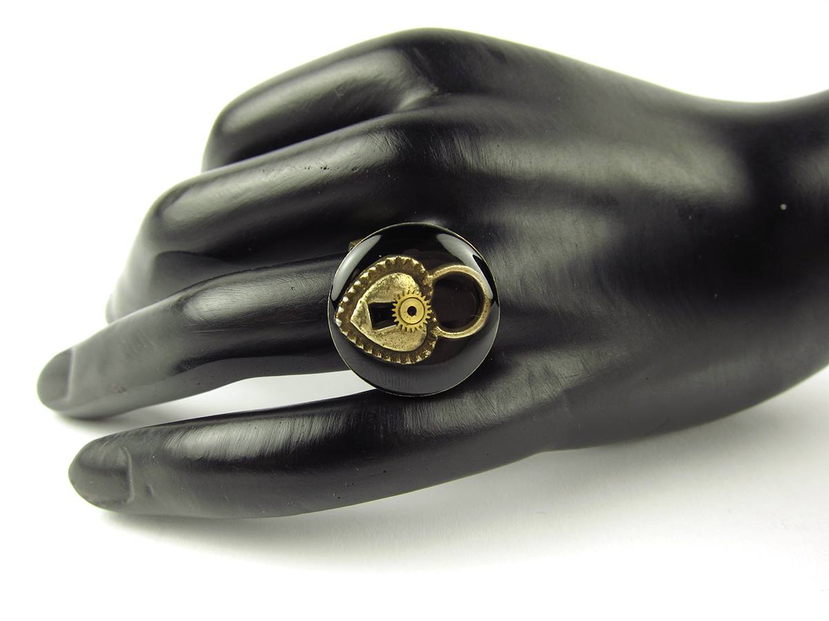 Inel Steampunk Handmade I000577 4 Inel Steampunk Handmade I000577