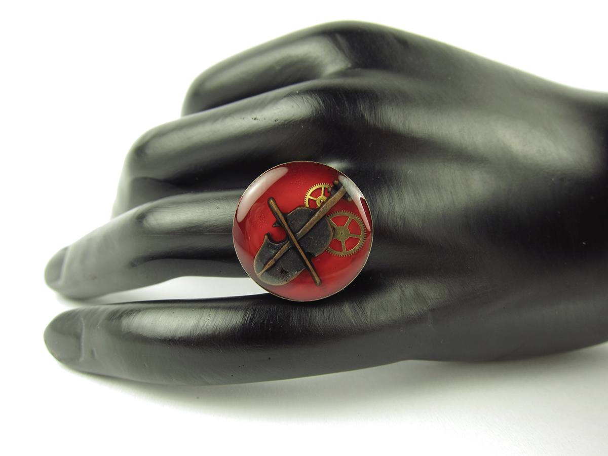 Inel Steampunk Handmade I000579 4 Inel Steampunk Handmade I000579