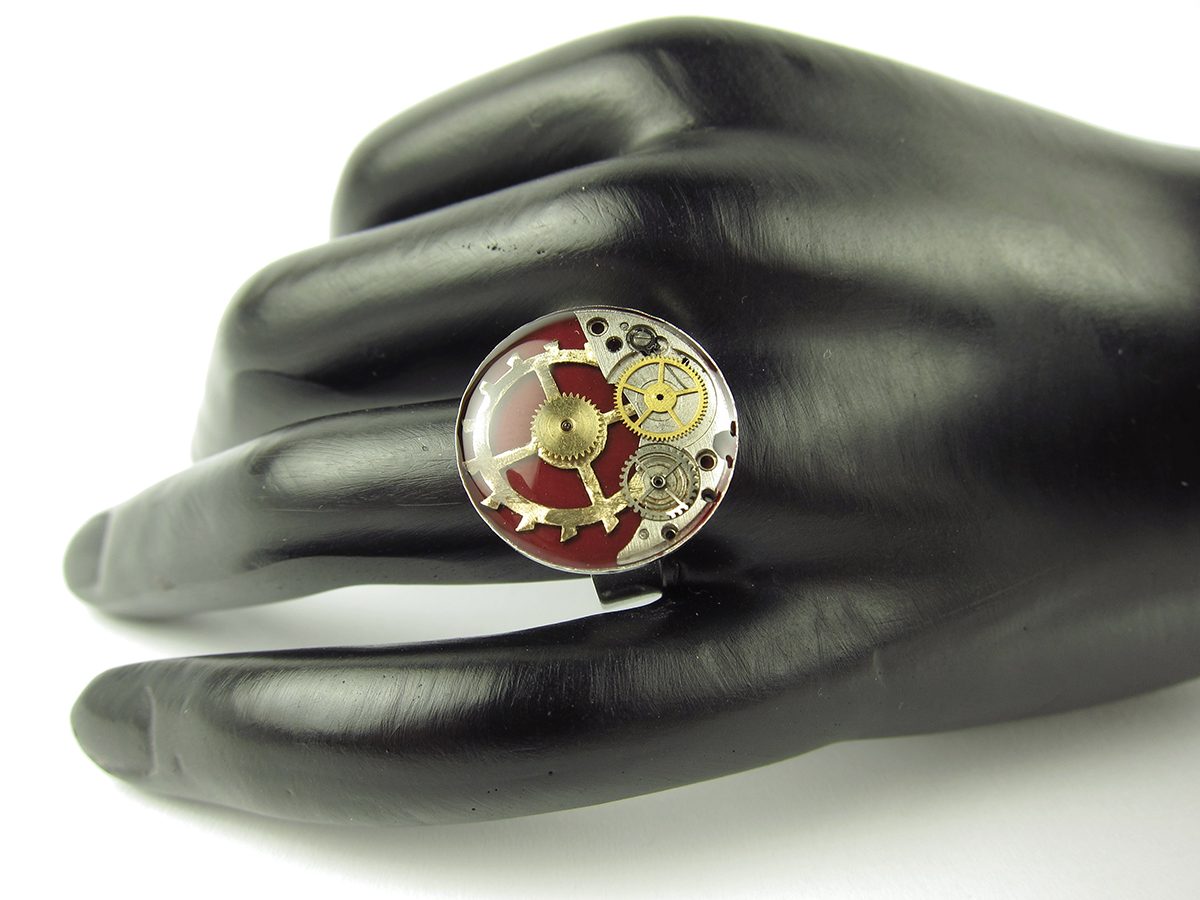 Inel Steampunk Handmade I000583 4 Inel Steampunk Handmade I000583