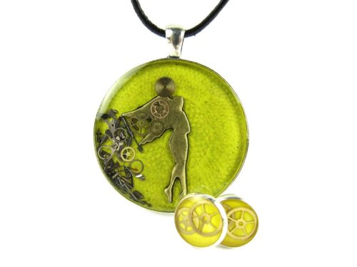 Set Bijuterii Steampunk Handmade S000105